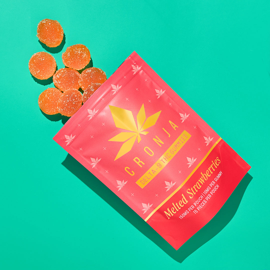 Melted Strawberries THC Gummies 150mg